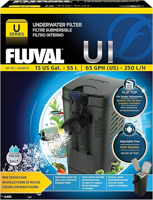 Fluval U1 Internal Filter, 55 L, Black