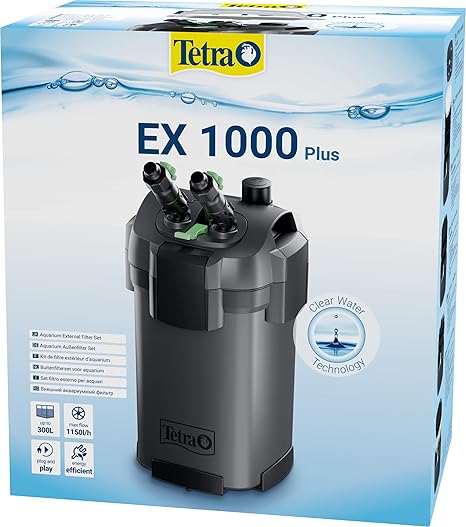 Tetra Aquarium External Filter EX 1000 Plus - Powerful Filter for Aquariums up to 300 L