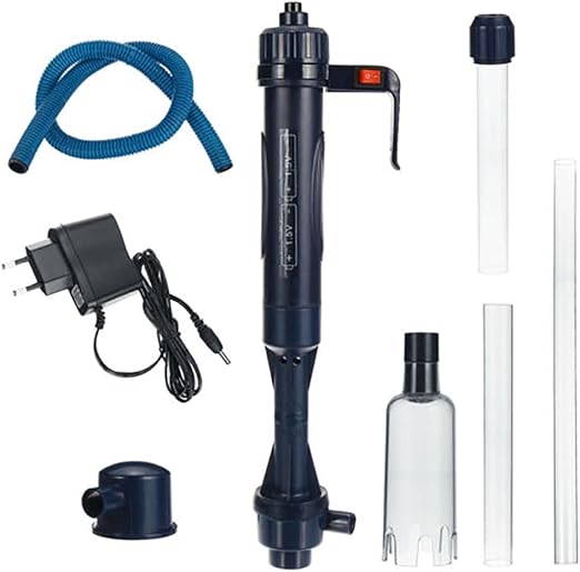 Alnicov Electric Aquarium Fish Tank Sand Gravel Cleaner Automatic Water Changer Extendable Tube Syphon Filter Pump Vacuum