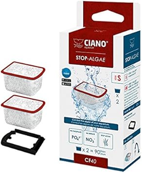 Ciano Aquarium Filter Stop-Algae SM / CF40 X2 Cartridge Stop Algae Growth
