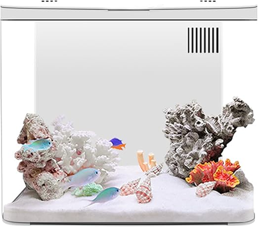 Fish Aquarium, Fish Tank 1.3 Gallon Small Aquarium Starter Kit